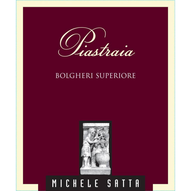 Michele Satta Piastraia 2018 Front Label
