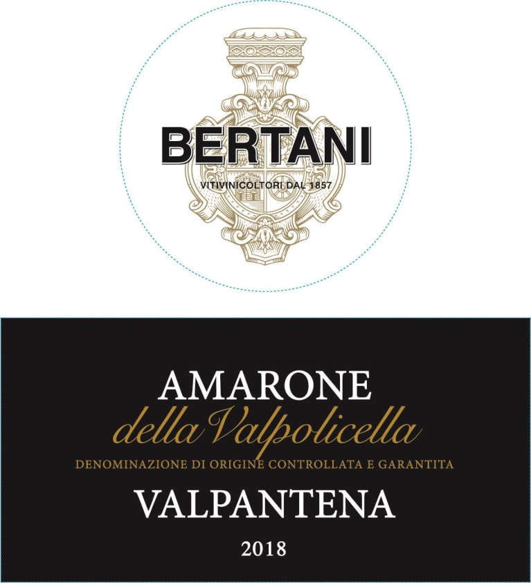 Bertani Amarone della Valpolicella Valpantena 2018 Front Label