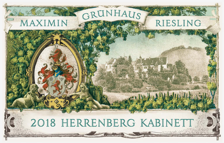 Maximin Grunhaus Herrenberg Riesling Kabinett 2018 Front Label
