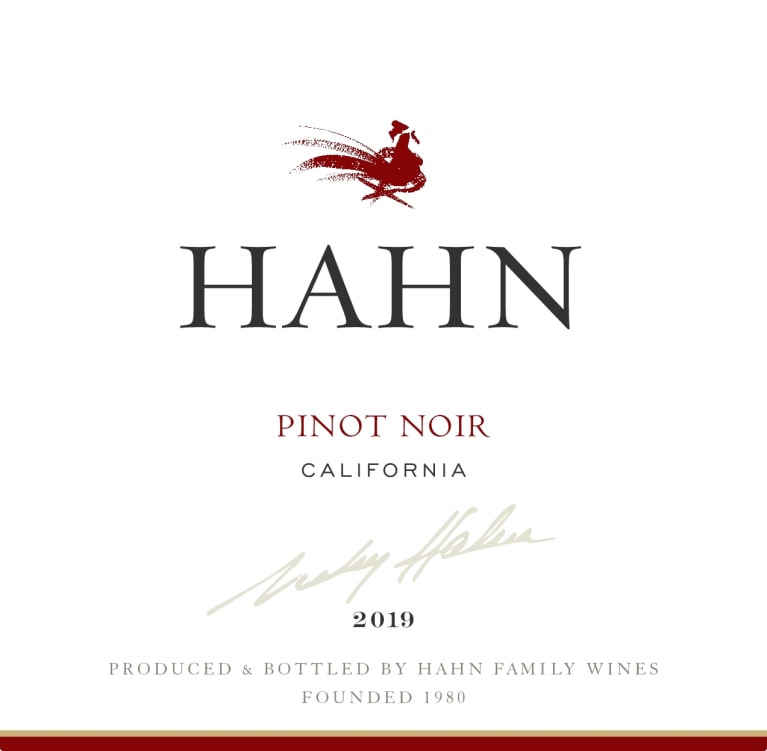 Hahn Founder's Pinot Noir 2019 Front Label