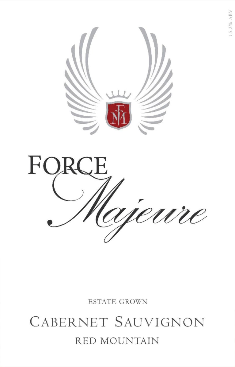 Force Majeure Red Mountain Cabernet Sauvignon 2019 Front Label
