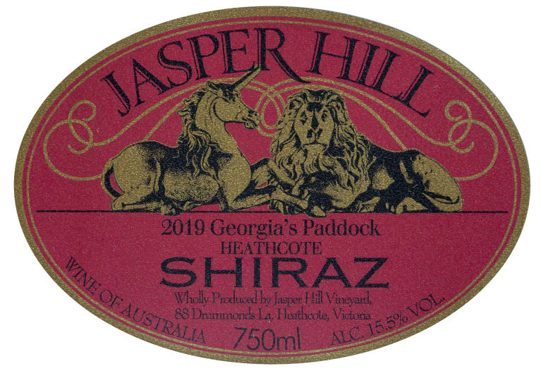 Jasper Hill Georgia's Paddock Shiraz 2019 Front Label