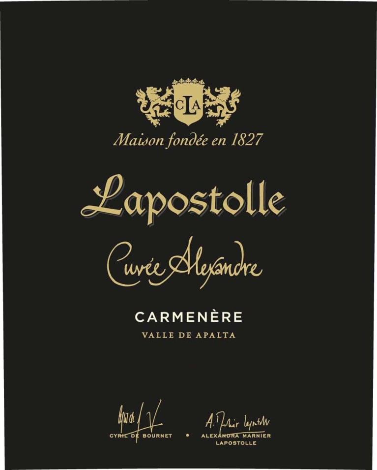 Lapostolle Cuvee Alexandre Carmenere 2020 Front Label