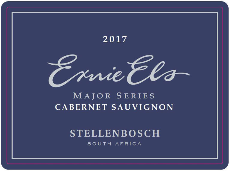 Ernie Els Major Series Cabernet Sauvignon 2017 Front Label