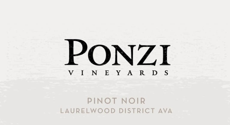 Ponzi Laurelwood District Pinot Noir 2018 Front Label