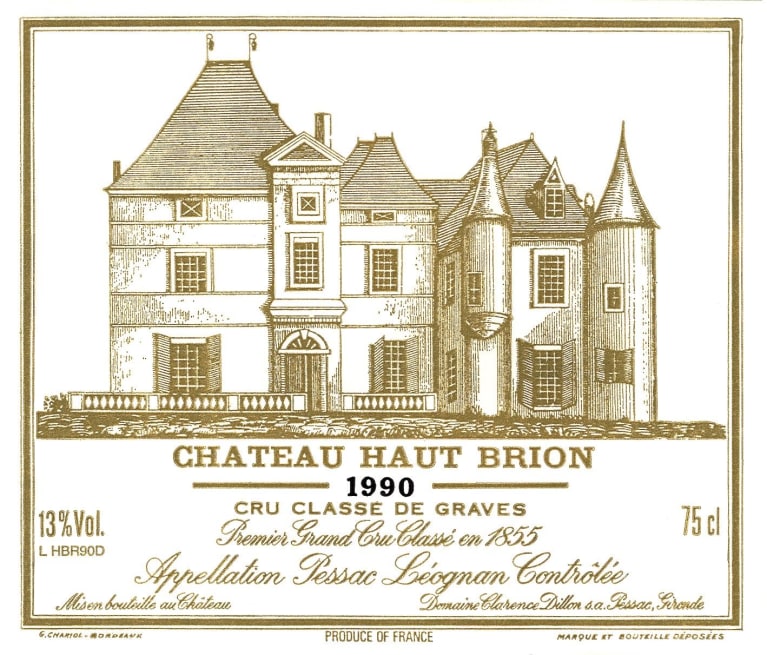 Chateau Haut-Brion 1990 Front Label