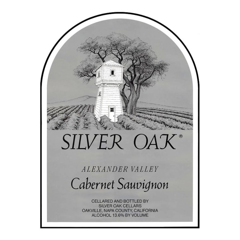 Silver Oak Alexander Valley Cabernet Sauvignon 1990 Front Label