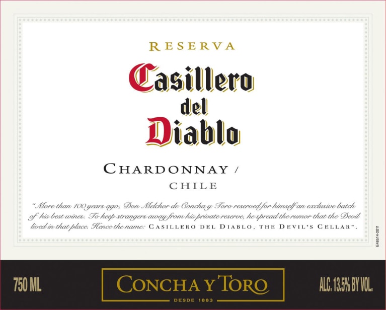 Casillero del Diablo Chardonnay 2021 Front Label