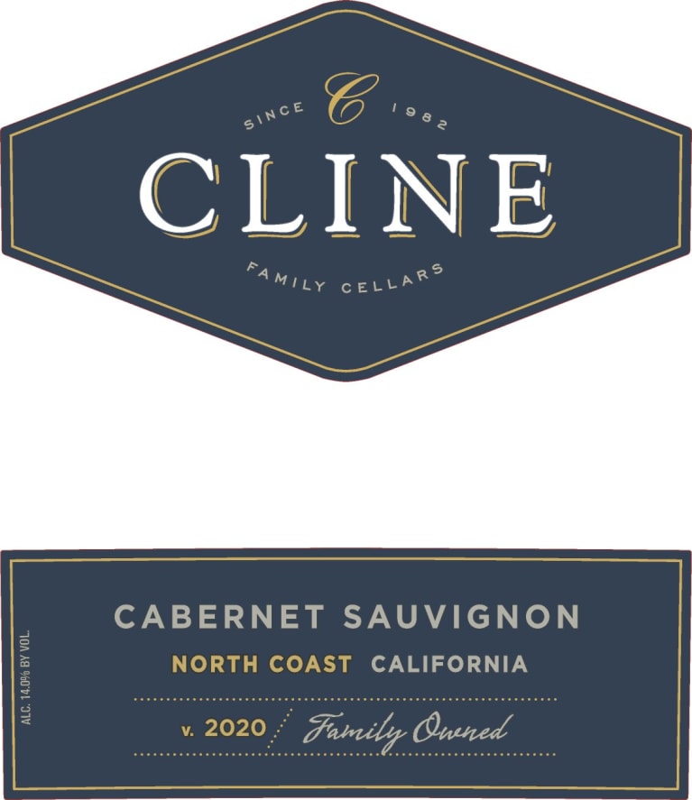 Cline Cabernet Sauvignon 2020 Front Label