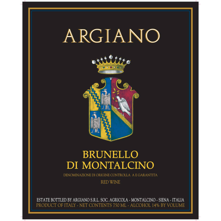 Argiano Brunello di Montalcino 2017 Front Label