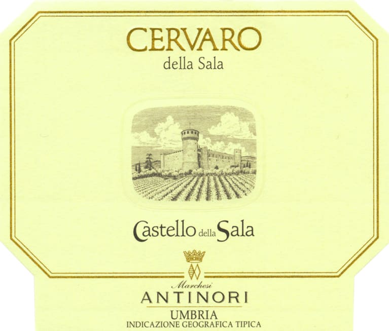 Antinori Castello della Sala Cervaro 2020 Front Label