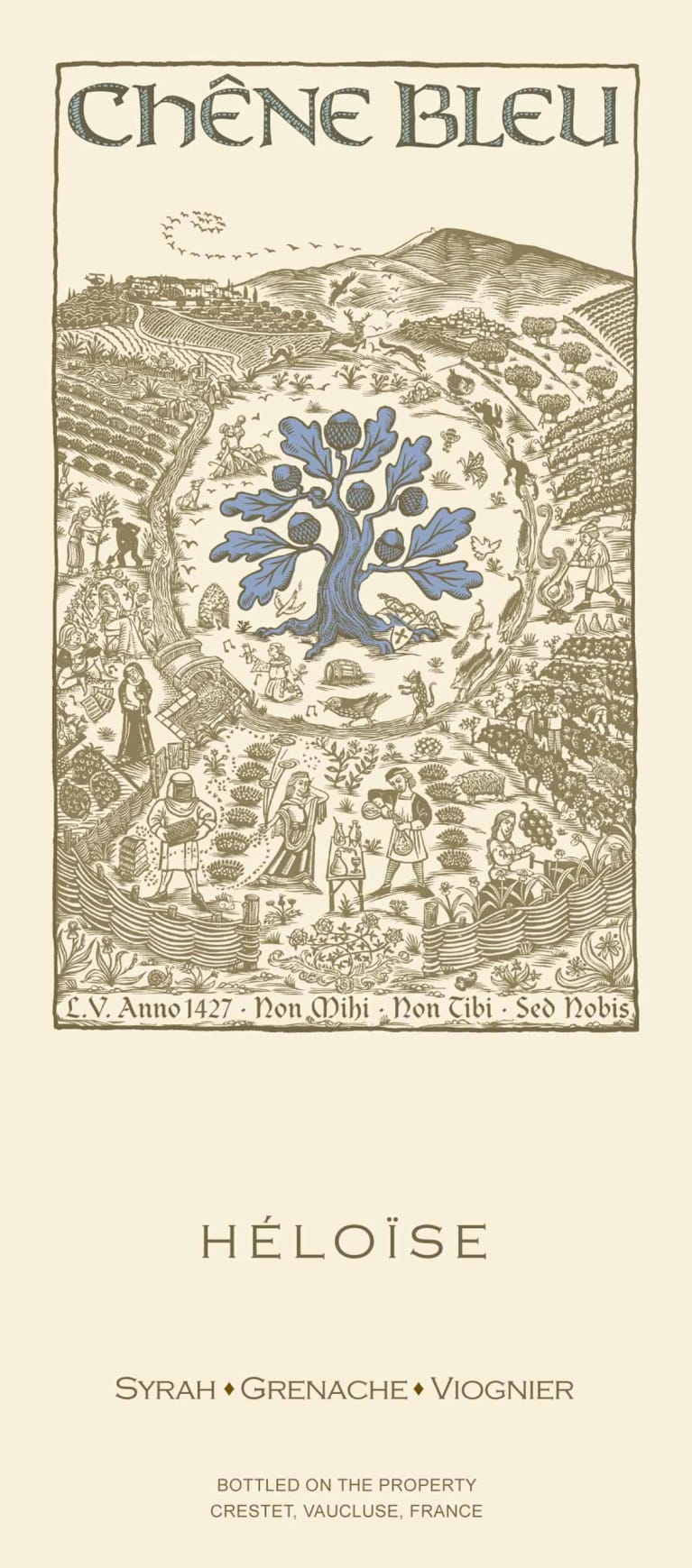 Chene Bleu Heloise 2014 Front Label