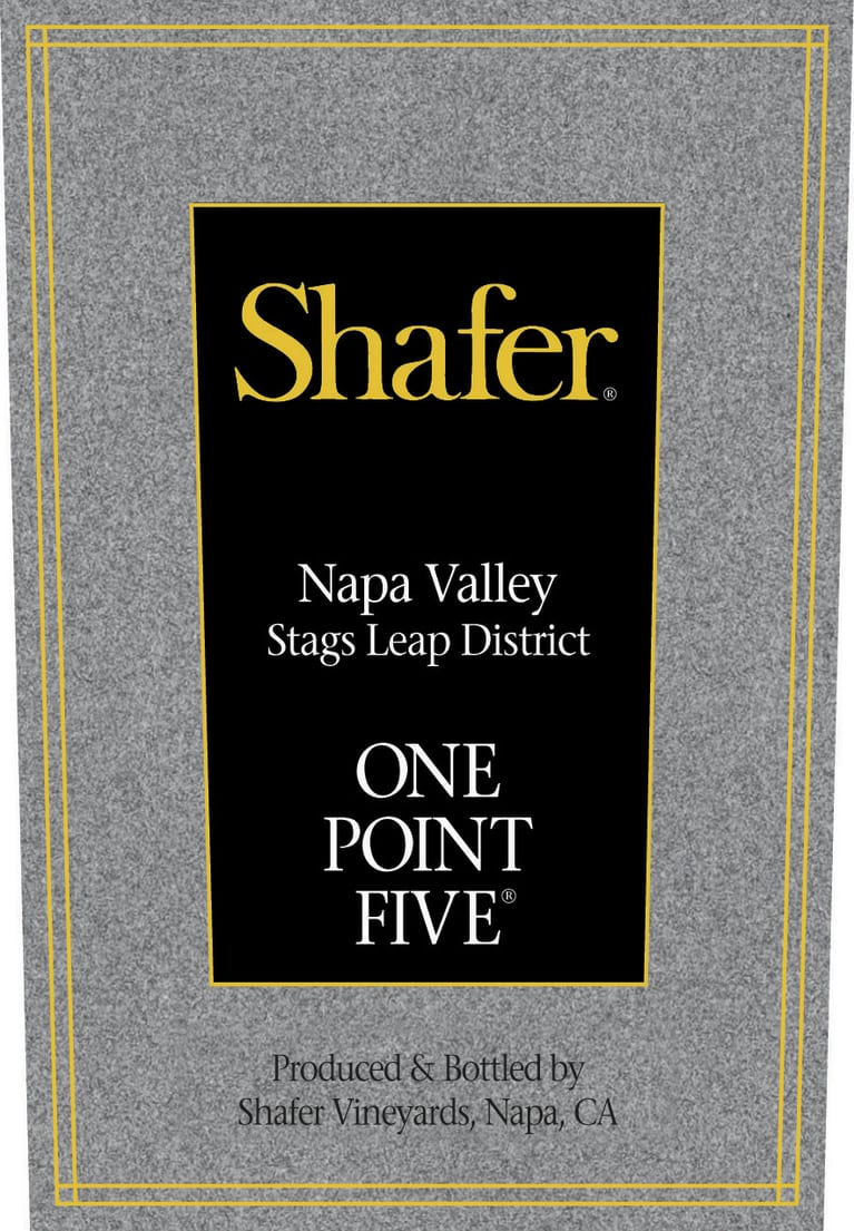 Shafer One Point Five Cabernet Sauvignon 2019 Front Label