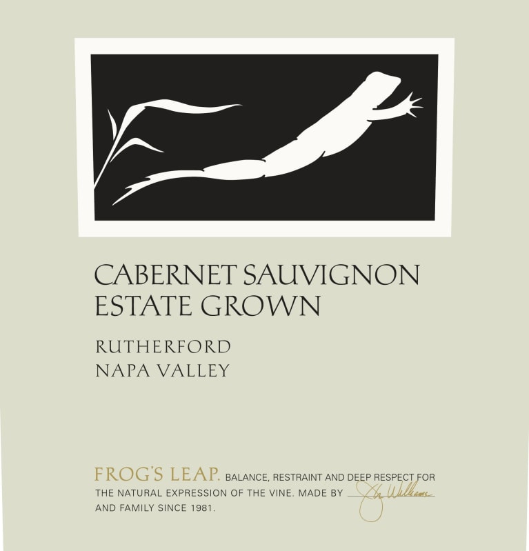 Frog's Leap Estate Grown Cabernet Sauvignon 2019 Front Label