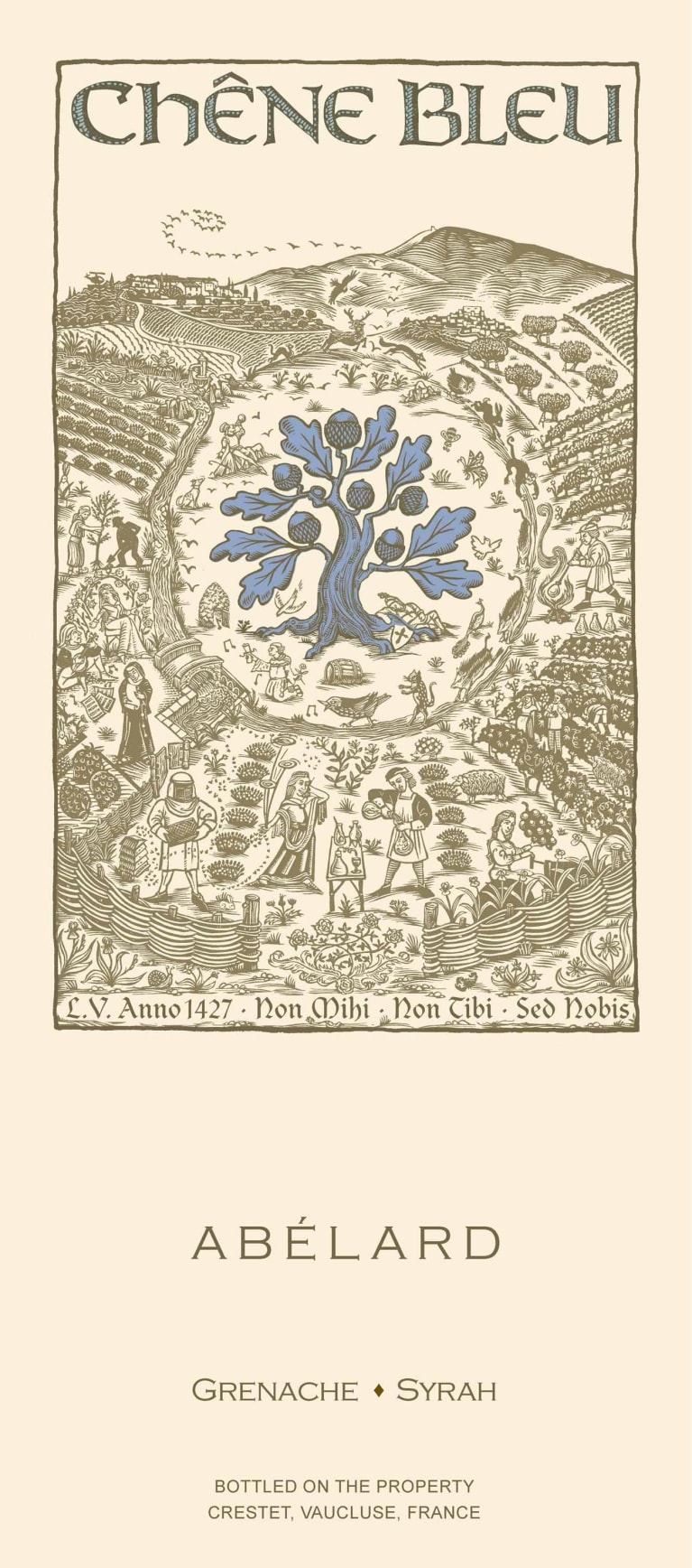 Chene Bleu Abelard 2011 Front Label