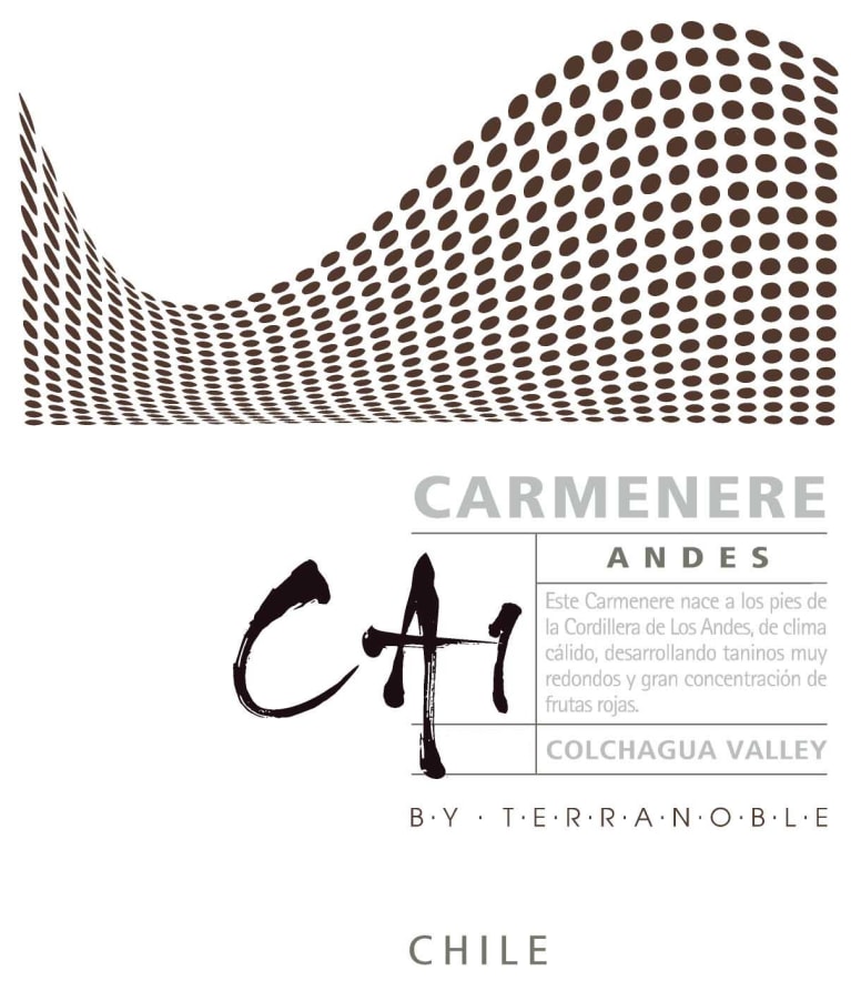 TerraNoble CA1 Andes Carmenere 2015 Front Label