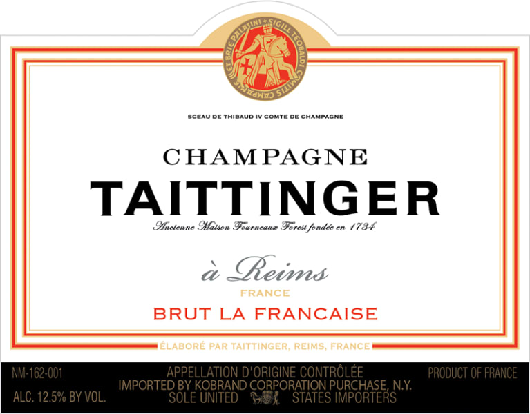 Taittinger Brut La Francaise (375ML half-bottle) Front Label