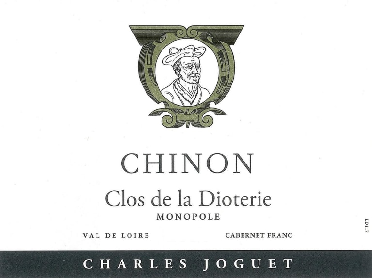 Charles Joguet Chinon Clos de la Dioterie 2017 Front Label