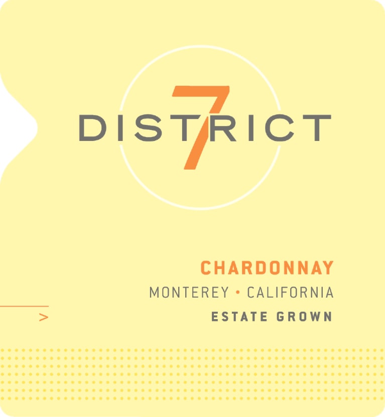 District 7 Chardonnay 2020 Front Label