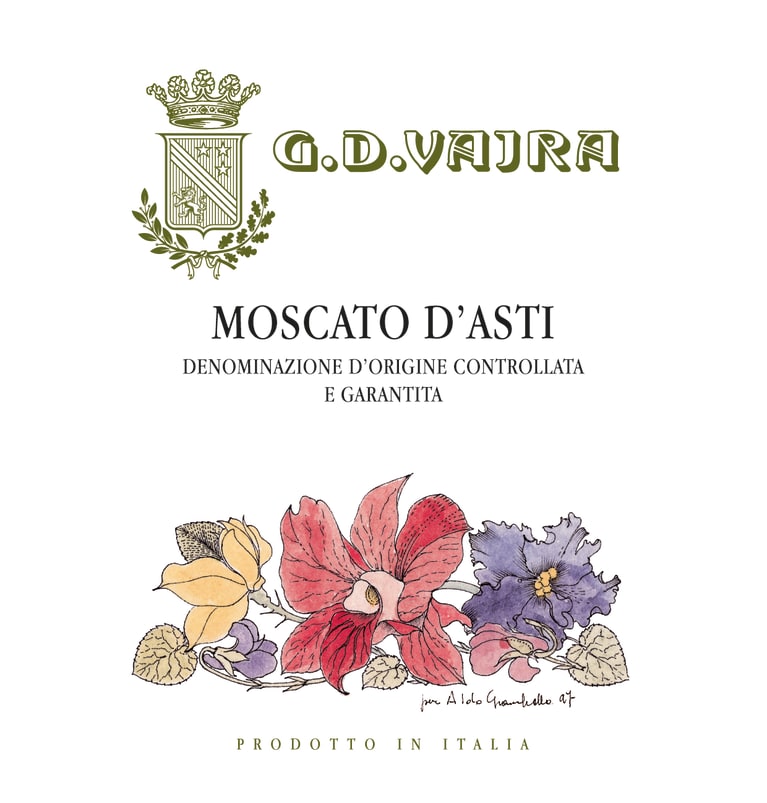 G.D. Vajra Moscato d'Asti 2021 Front Label