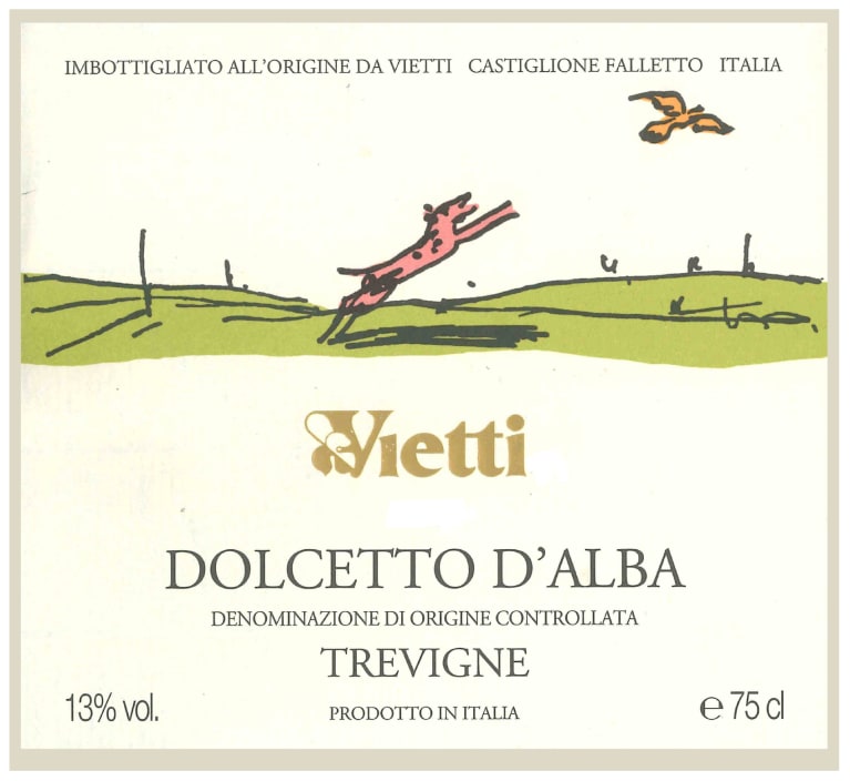 Vietti Dolcetto d'Alba Tre Vigne 2021 Front Label