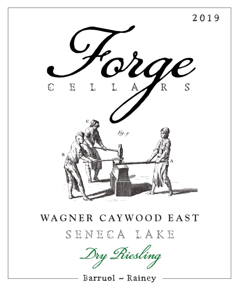 Forge Cellars Wagner Caywood East Vineyard Dry Riesling 2019 Front Label
