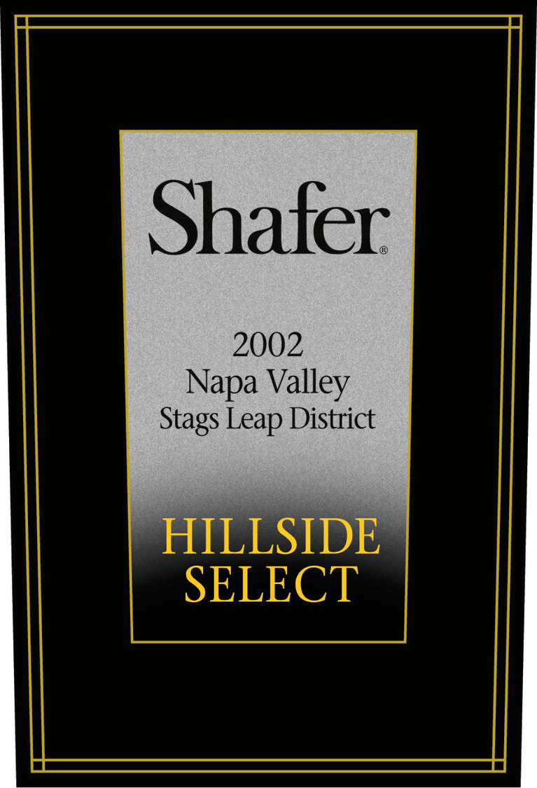 Shafer Hillside Select Cabernet Sauvignon 2002 Front Label