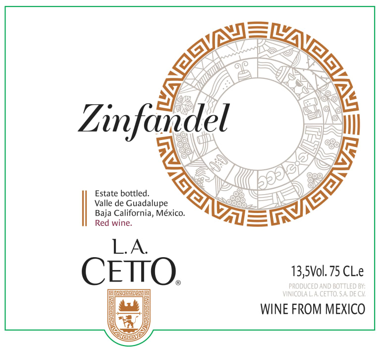L.A. Cetto Zinfandel 2018 Front Label