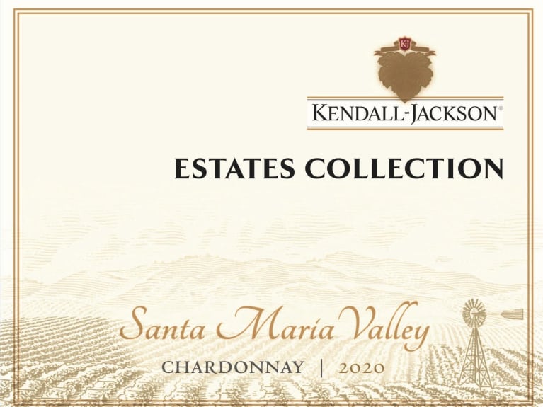 Kendall-Jackson Estates Collection Santa Maria Valley Chardonnay 2020 Front Label