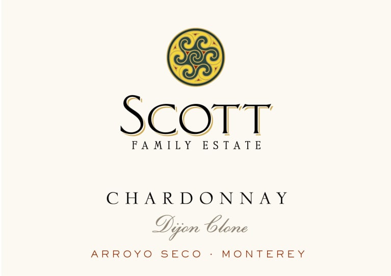 Scott Family Estate Arroyo Seco Chardonnay 2018 Front Label