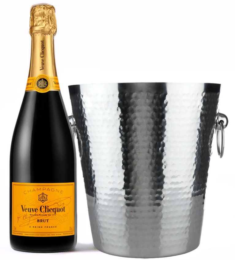 wine.com Veuve Clicquot & Viski Hammered Ice Bucket Gift Product Image