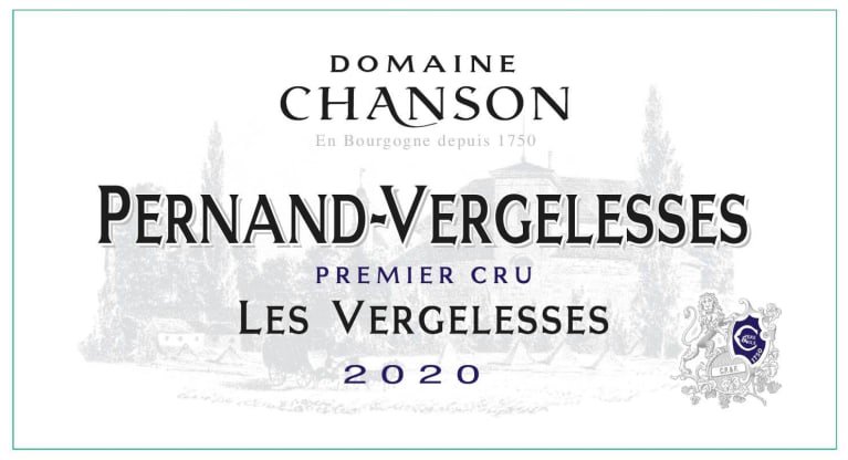 Chanson Pere & Fils Pernand-Vergelesses Les Vergelesses Premier Cru 2020 Front Label