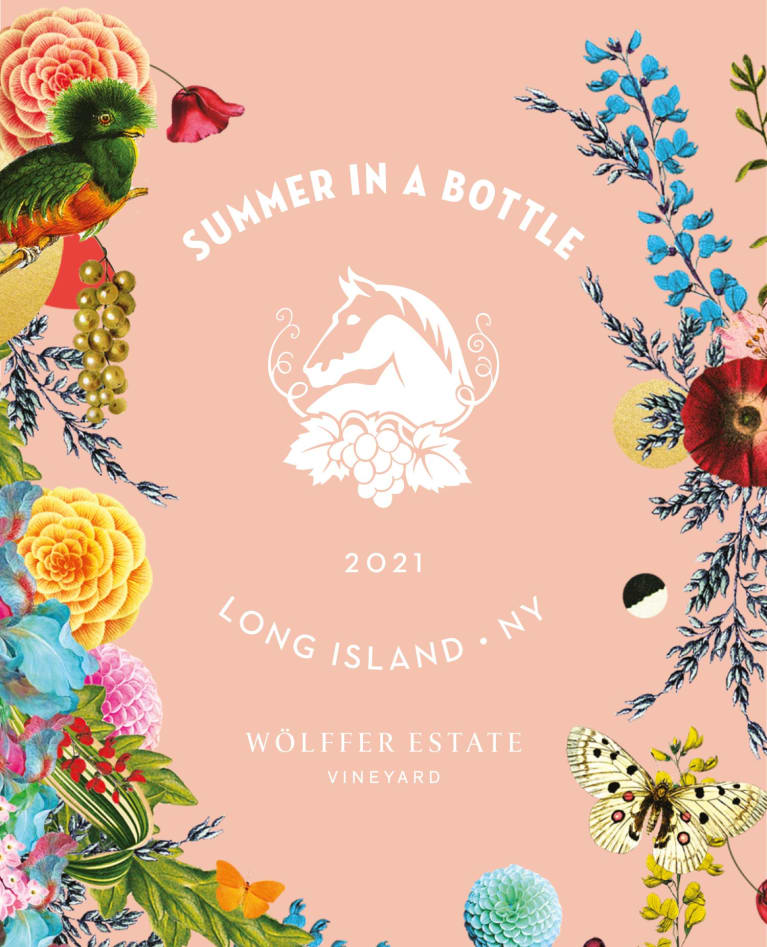 Wolffer Summer in a Bottle Long Island Rose 2021 Front Label