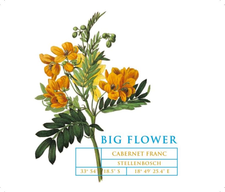 Botanica Wines Big Flower Cabernet Franc 2020 Front Label