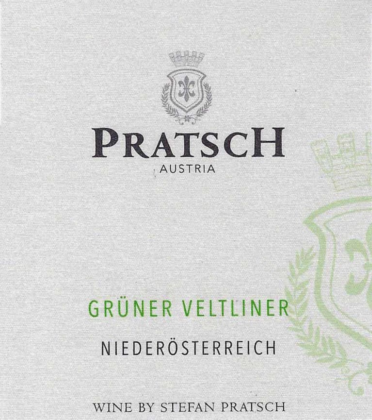 Pratsch Organic Gruner Veltliner 2021 Front Label