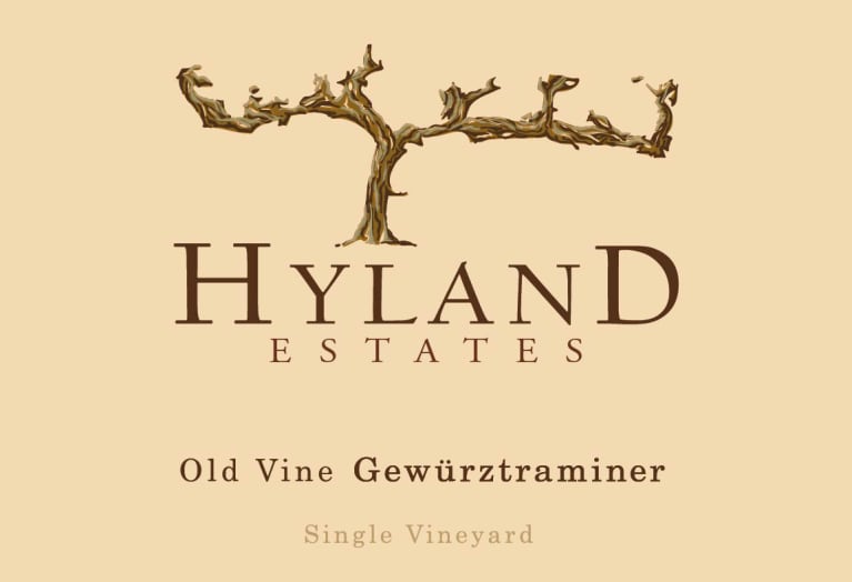 Hyland Estates Old Vine Gewurztraminer 2021 Front Label