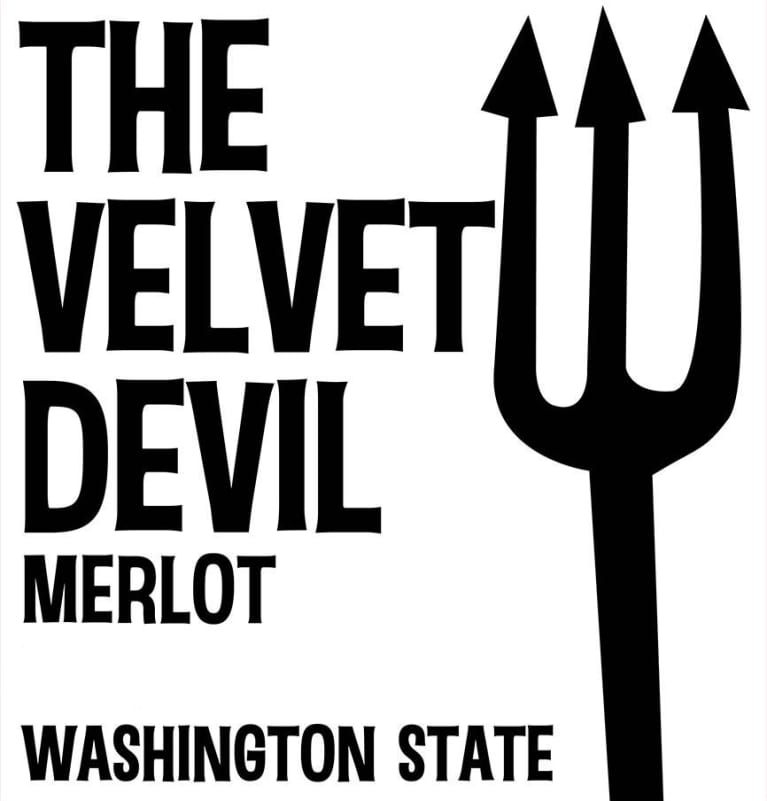 Charles Smith Wines Velvet Devil Merlot 2019 Front Label