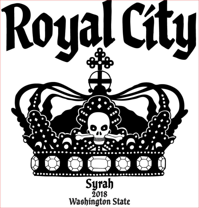 K Vintners Royal City Syrah 2018 Front Label