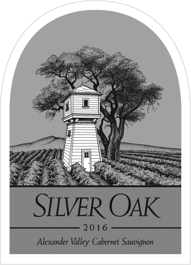 Silver Oak Alexander Valley Cabernet Sauvignon 2016 Front Label