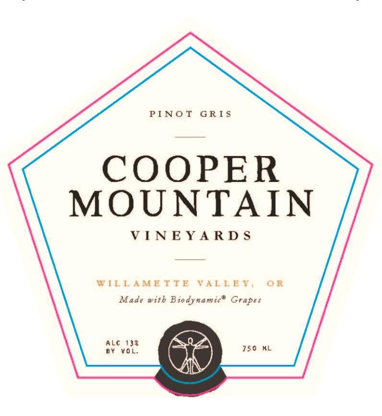 Cooper Mountain Pinot Gris 2021 Front Label