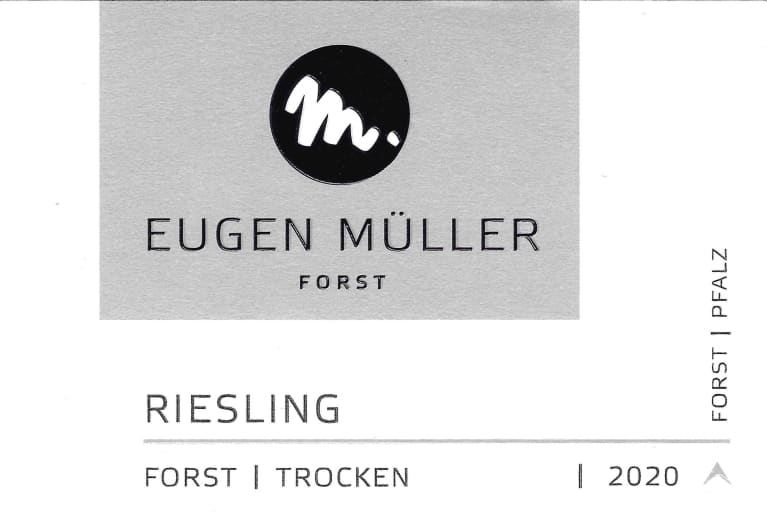 Eugen Muller Forst Riesling Trocken 2020 Front Label